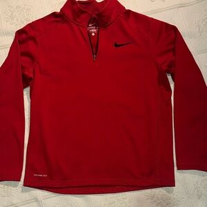 Nike Red Therma-FIT Quarter-Zip Top